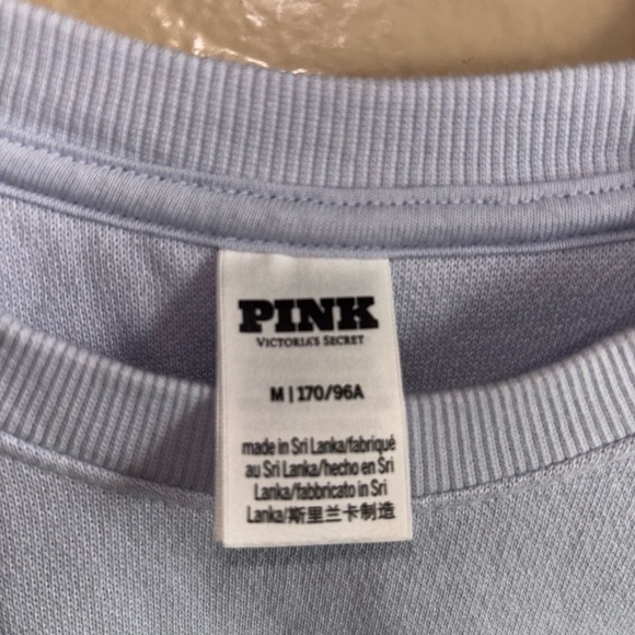 PINK Victoria's Secret Men's Crewneck Sweater in Light Blue - Picture 3 of 5